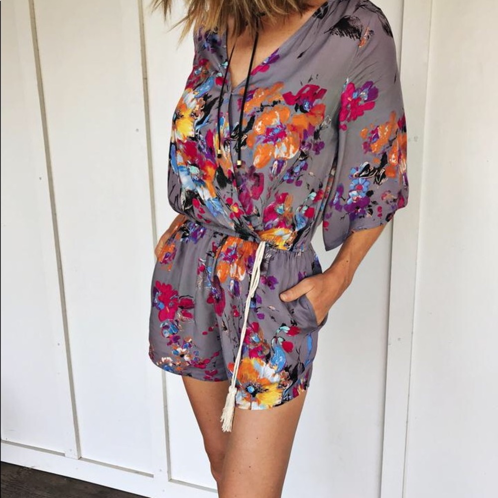 Gorgeous floral print romper